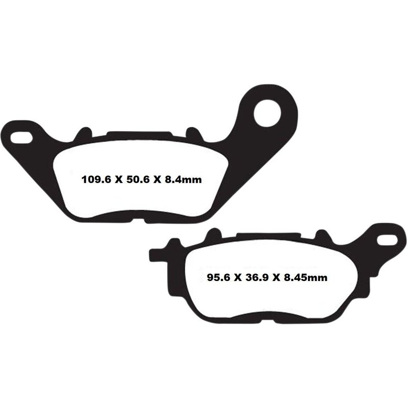 SFA464 - EBC SFA Series Organic Scooter Brake Pads For Lex-Moto Aspire 125 2012-2016 Rear