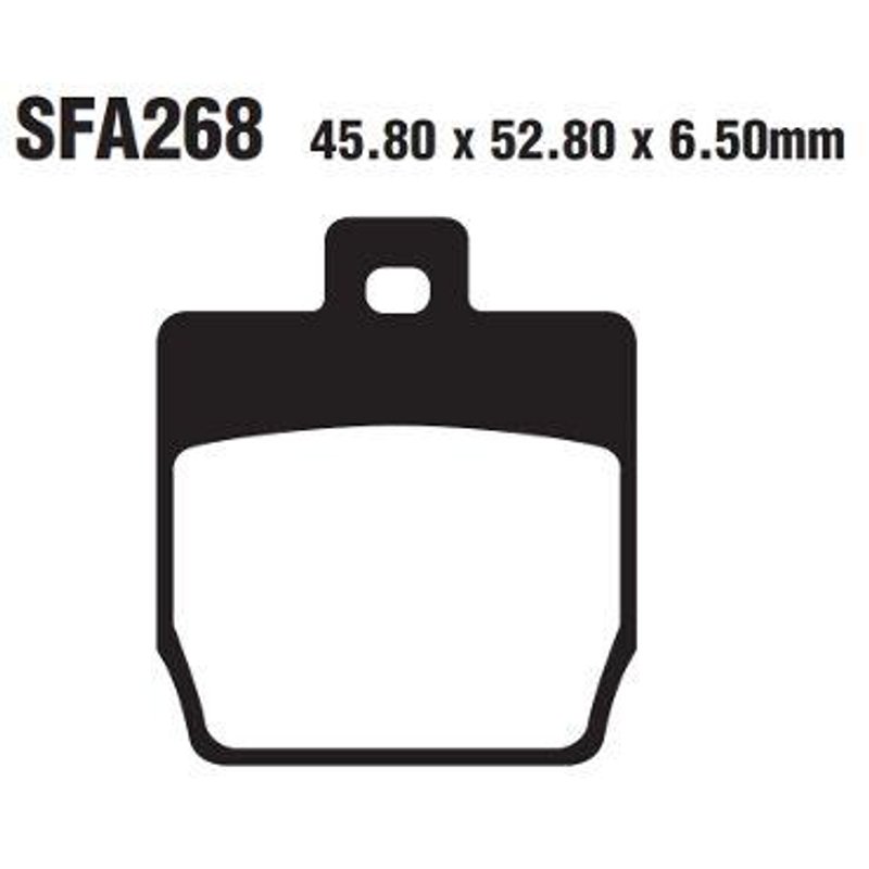 SFA268 - EBC SFA Series Organic Scooter Brake Pads For Yamaha EW 50 Stunt 2000-2006 Front