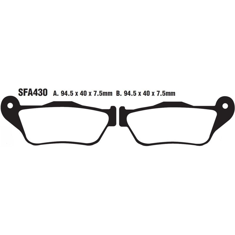 SFA430 - EBC SFA Series Organic Scooter Brake Pads For MBK SkyCruiser 125 2006-2010 Front