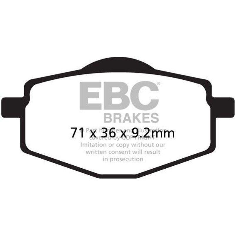 SFA101HH - EBC SFA-HH Series Sintered Brake Pads For Sachs Bee 125 2007-2011 Front