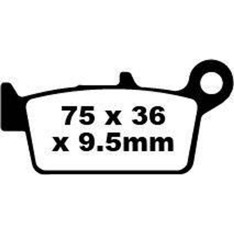 SFA131/3HH - EBC SFA-HH Series Sintered Scooter Brake Pads For Honda NSR 50 R 1997-2000 Rear