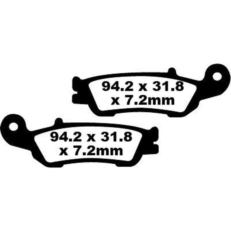 FA450TT - EBC TT Sport Carbon Fusion Brake Pads For Yamaha WRF250 2017-2022 Front