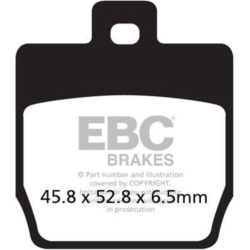 SFA268HH - EBC SFA-HH Series Sintered Scooter Brake Pads For Yamaha NS 50 F Aerox 4 2014-2020 Rear