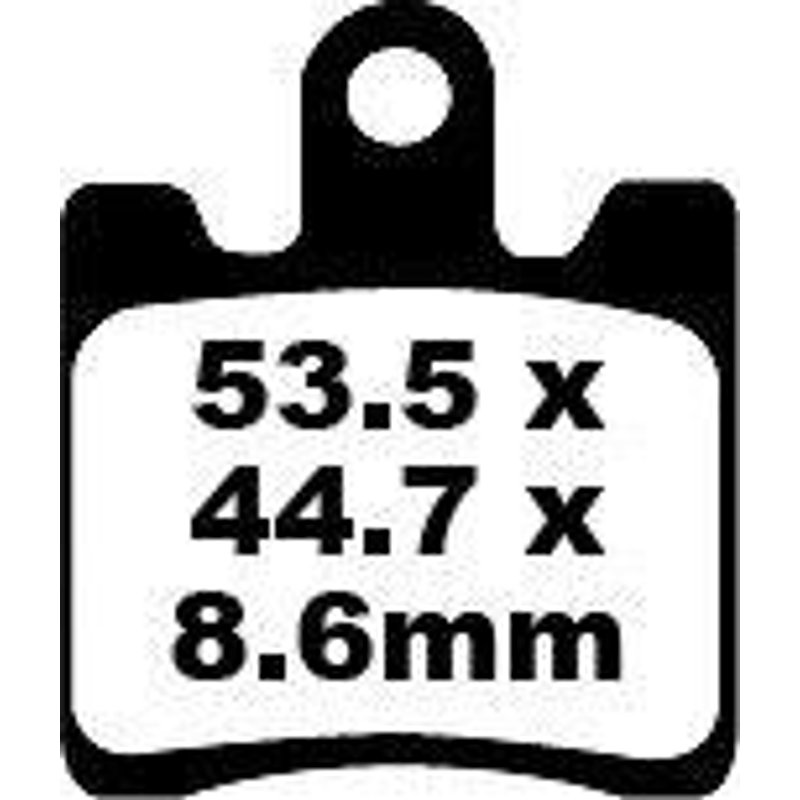 SFA283/4 - EBC SFA Series Organic Scooter Brake Pads For Suzuki AN 250 Burgman 1998-2001 Front