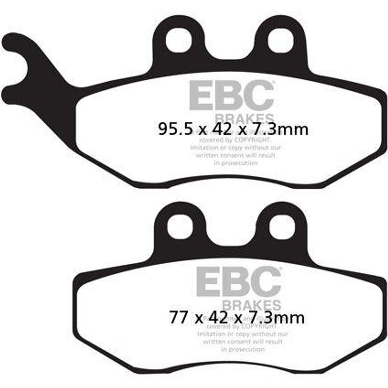 SFA194HH - EBC SFA-HH Series Sintered Scooter Brake Pads For Gilera D.N.A 125 2001-2003 Front