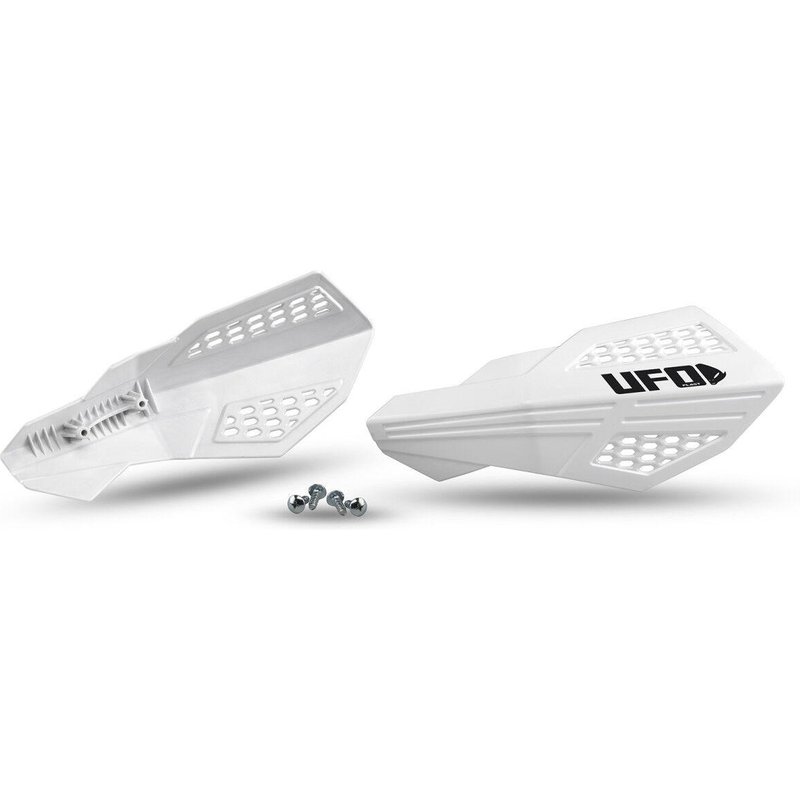 PM01675#041 - UFO Horus Hand Guards For Honda CRF250R 2025-2026 - White
