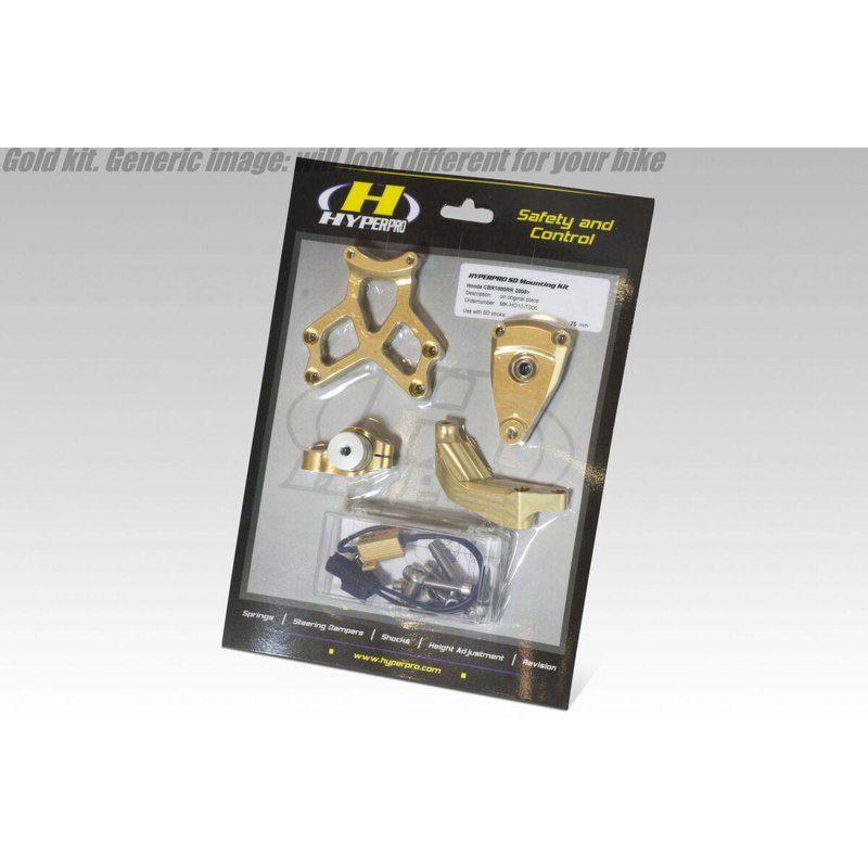 MK-BM13-O001 - Hyperpro Steering Damper Mounting Kit For BMW R 1300 GS ABS 2024-2025 - Gold