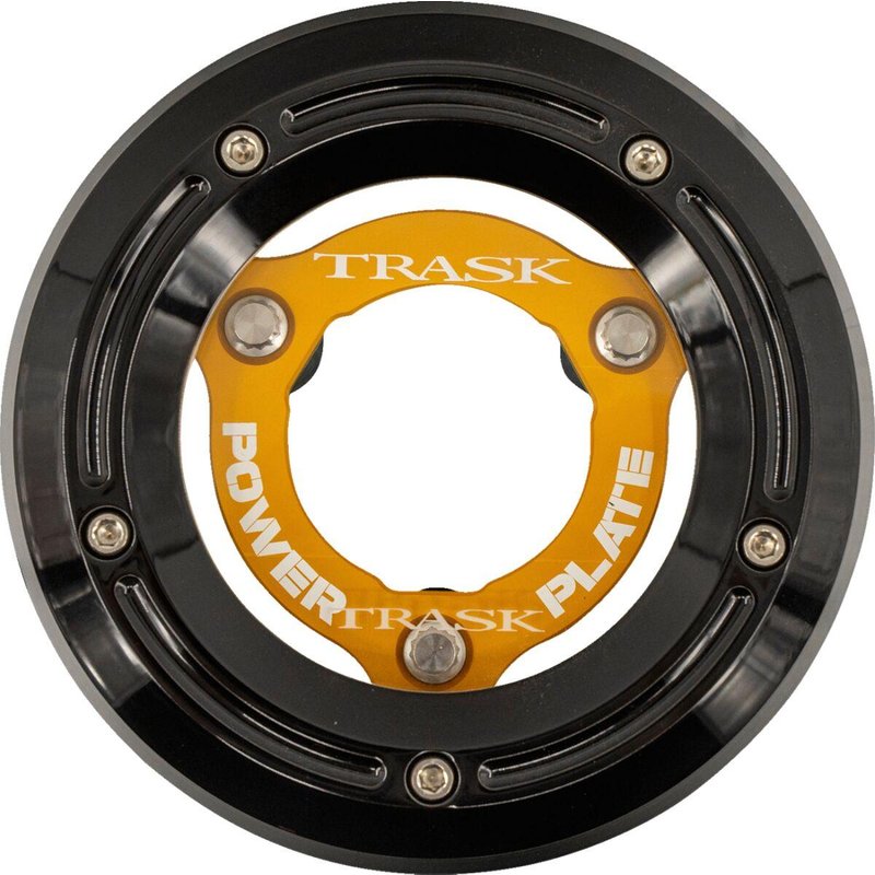TM-0052-BK-GD - Trask Derby Cover & Power Plate Kit For Harley Davidson FLDE 1750 ABS 2019-2020 - Black/Gold