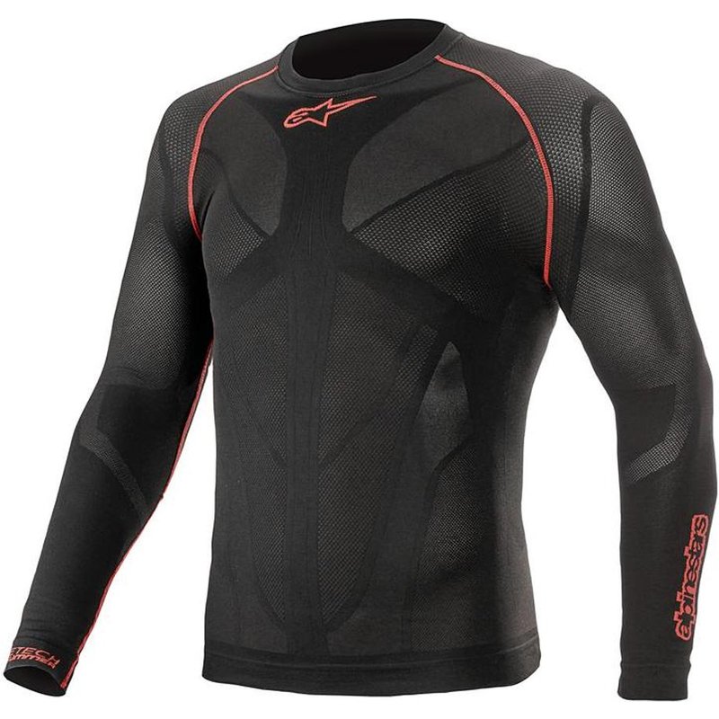 Alpinestars Ride Tech V2 Top Long Sleeve Summer Black Red