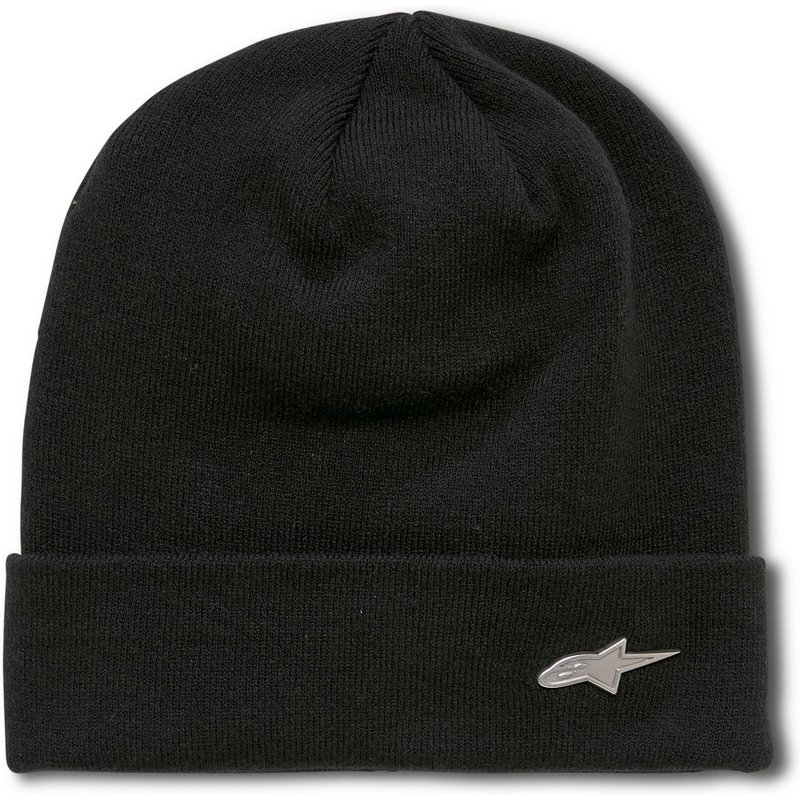 57570 - Alpinestars Metal Logo Cuff Beanie Black