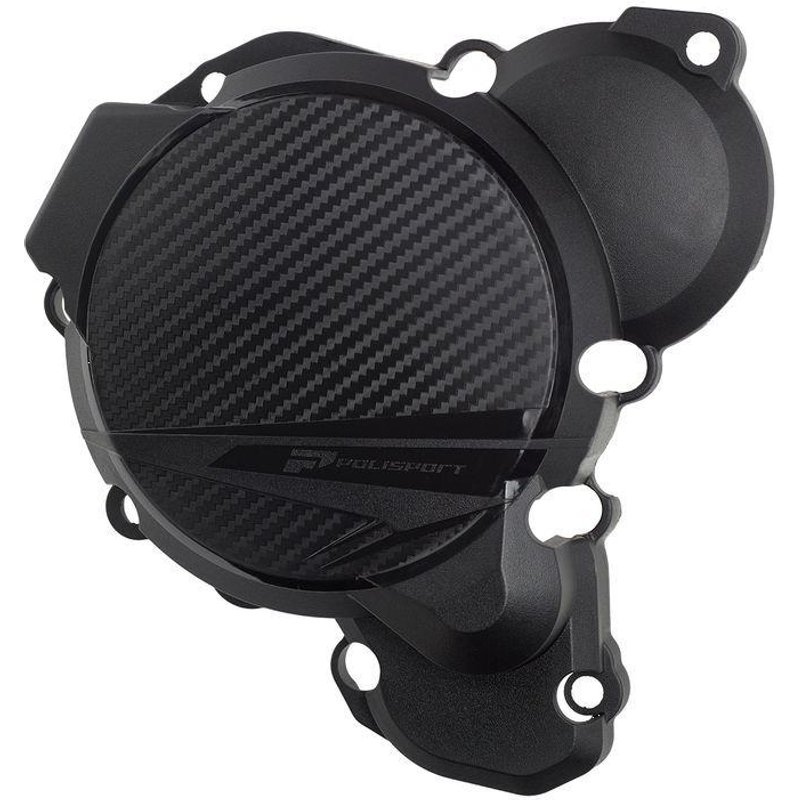 8504400001 - Polisport Ignition Cover Protector For KTM EXC 250/300 & Husqvarna TE 250/300I & Gas Gas EC 250/300 2024-2025 Black