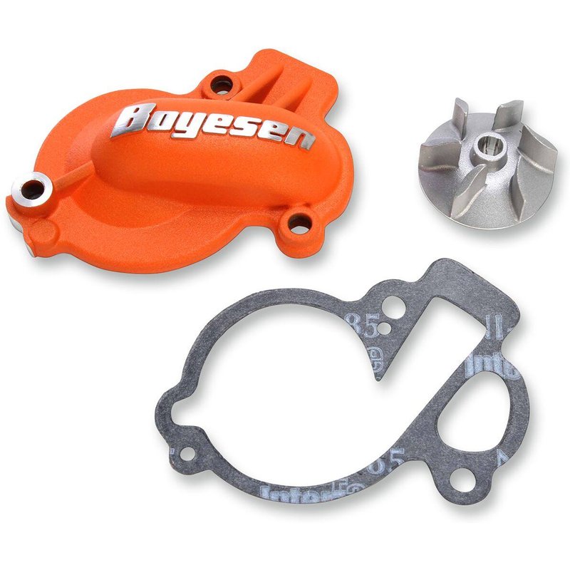 WPK-45AO - Boyesen Supercooler Water Pump Cover & Impeller Kit For Gas Gas EX 450 F 2021-2024 - Orange