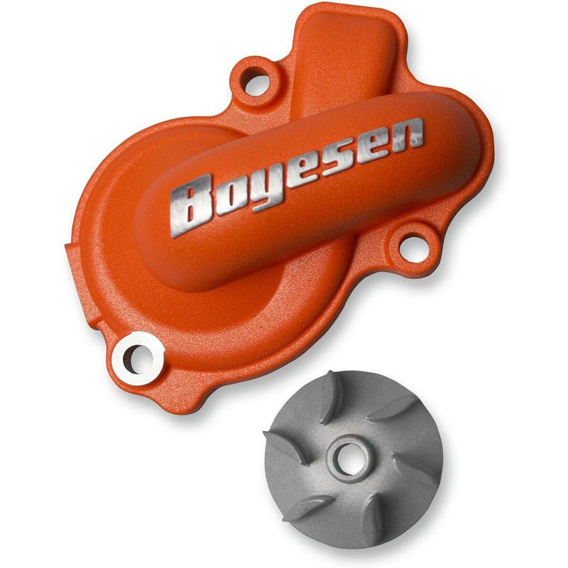 WPK-45O - Boyesen Supercooler Water Pump Cover & Impeller Kit For KTM EXC450 2012-2016 - Orange