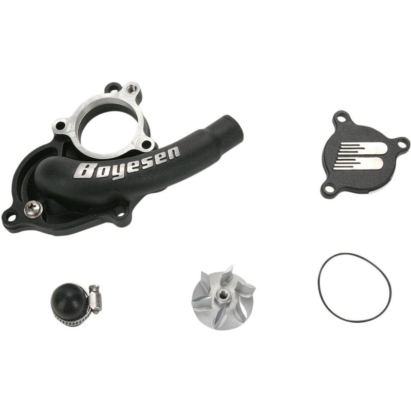 WPK-27B - Boyesen Supercooler Water Pump Cover & Impeller Kit For Suzuki RMZ250 2007-2012 - Black
