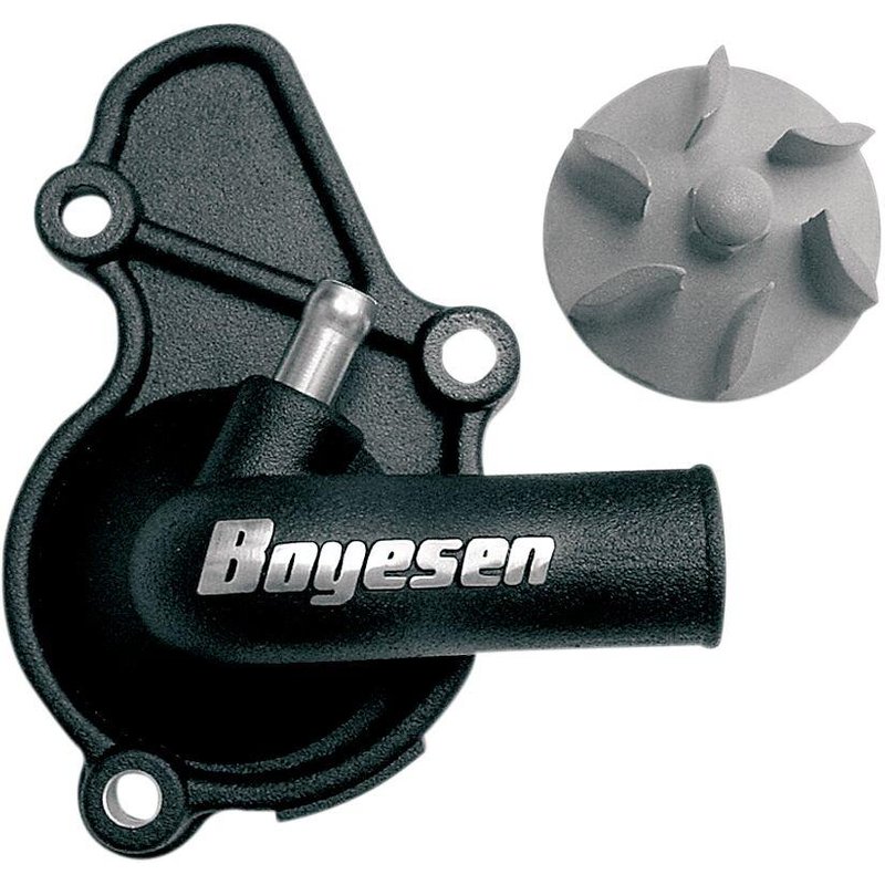 WPK-08B - Boyesen Supercooler Water Pump Cover & Impeller Kit For Honda TRX450 FE 2004 - Black