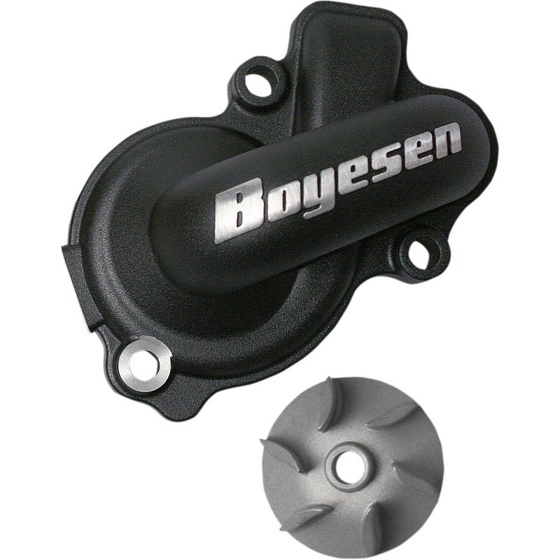 WPK-45B - Boyesen Supercooler Water Pump Cover & Impeller Kit For KTM EXC450 2012-2016 - Black