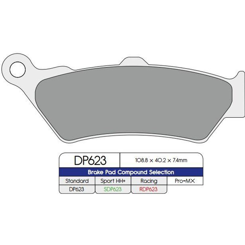 SDP623HH+ - DP Brakes SDP HH+ Supersport Pads For Husqvarna 701 Enduro 2016-2024 Fits Front Or Rear