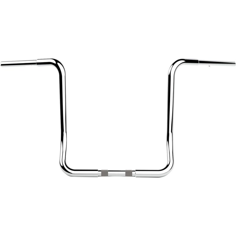 LA-7325-16C - LA Choppers Twin Round Handlebar For Harley Davidson FLH 1868 ABS 2021 40.5 cm (16") - Chrome