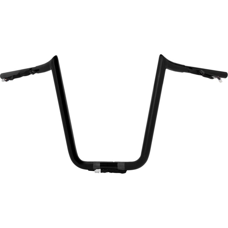 LA-7359-14BW - LA Choppers Pre-Wired Prime Ape Handlebar For Harley Davidson FLTRK 1868 ABS 2024 35.5 cm (14") - Black