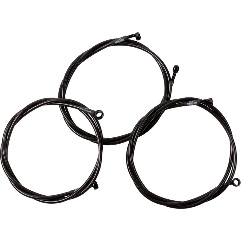 LA-8059B08M - LA Choppers Brake Line Kit For Harley Davidson FLHRXS 1868 ABS 2024 08-10 FL 24+ Midnight Black