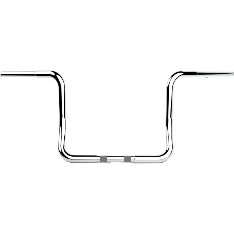 LA-7325-12C - LA Choppers Twin Round Handlebar For Harley Davidson FLH 1868 ABS 2021 30.5 cm (12") - Chrome
