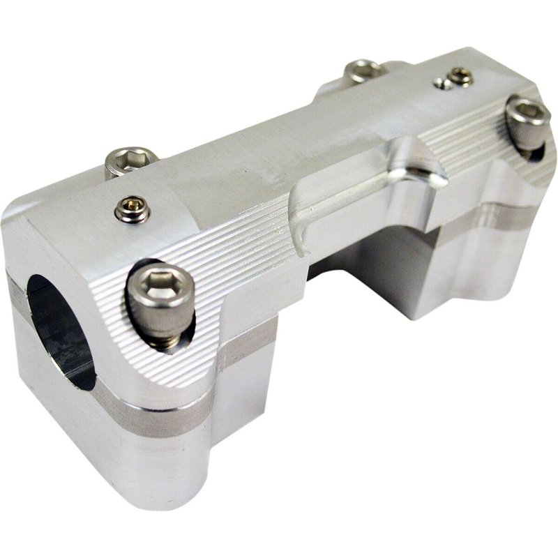 LA-7415-03 - LA Choppers Handlebar Clamp Set For Harley Davidson FLTRK 1868 ABS 2020-2022 1" - Raw