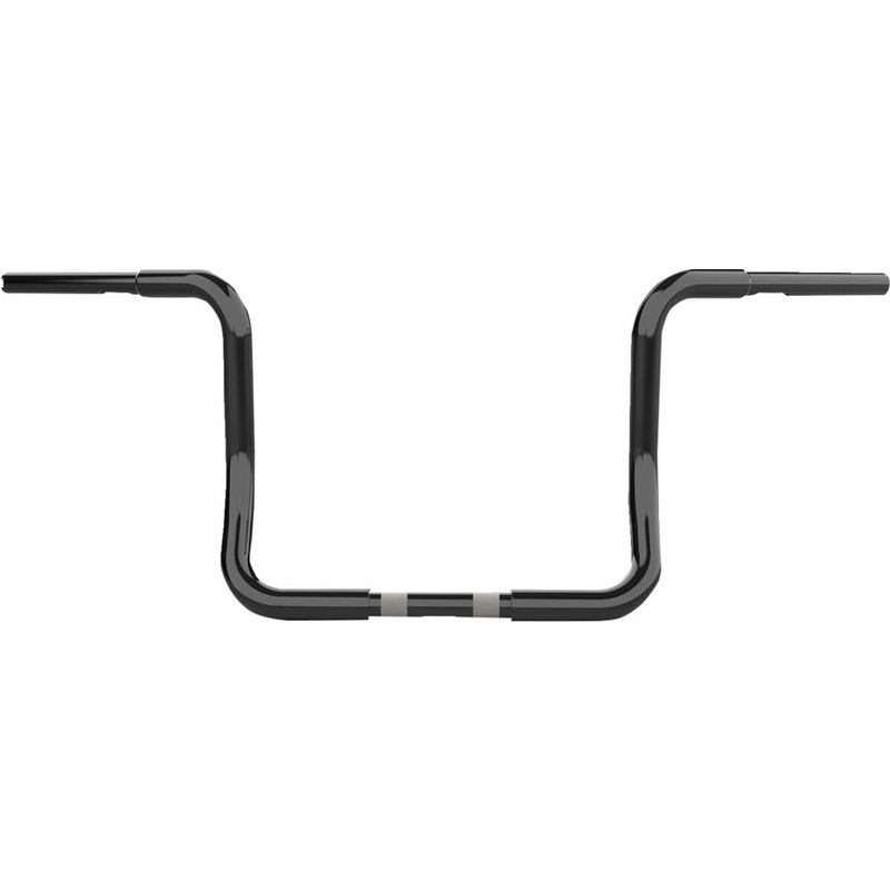 LA-7325-12B - LA Choppers Twin Round Handlebar For Harley Davidson FLH 1868 ABS 2021 30.5 cm (12") - Black
