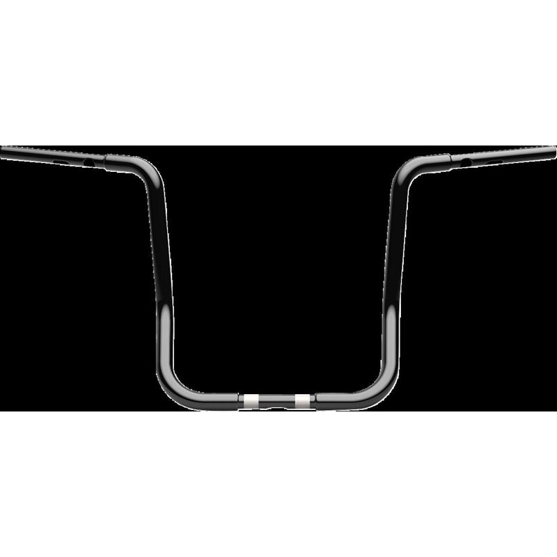 LA-7347-16B - LA Choppers Twin Round Handlebar For Harley Davidson FLHTCUTG 1868 ABS 2024 40.5 cm (16") - Black