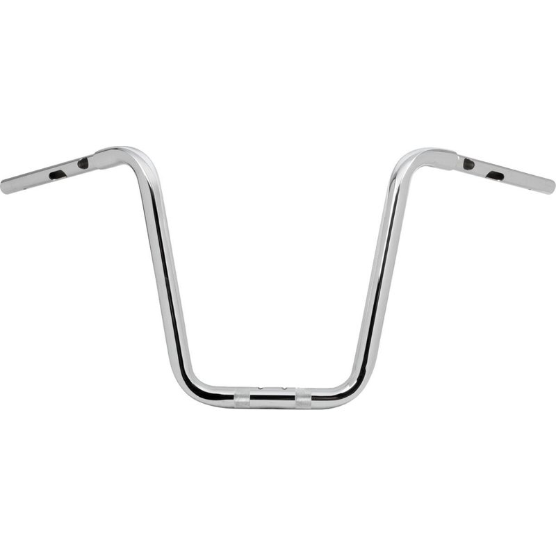 LA-7348-14 - LA Choppers Twin Round Handlebar For Harley Davidson FLTRK 1868 ABS 2024 35.5 cm (14") - Chrome