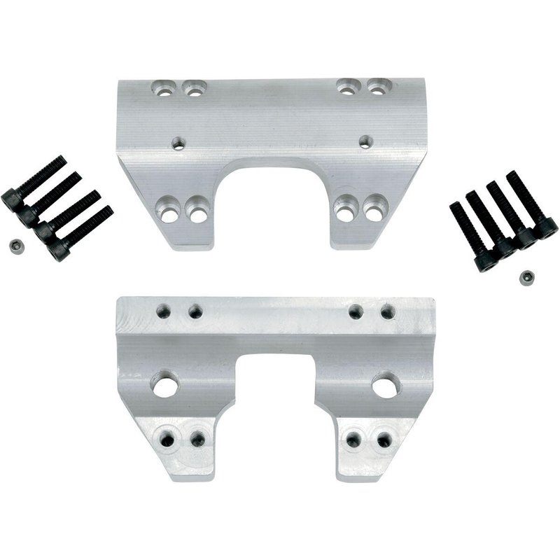 LA-7420-00 - LA Choppers Handlebar Clamp Set For Harley Davidson FLHR 1340 1994-1998 1-1/4" - Raw
