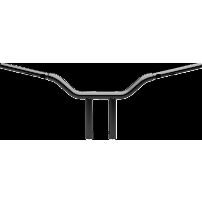 LA-7346-10B - LA Choppers One Piece Kage Fighter Straight Riser Handlebar For Harley Davidson FLFBS 1923 ABS 2025 25.5 cm (10") - Black