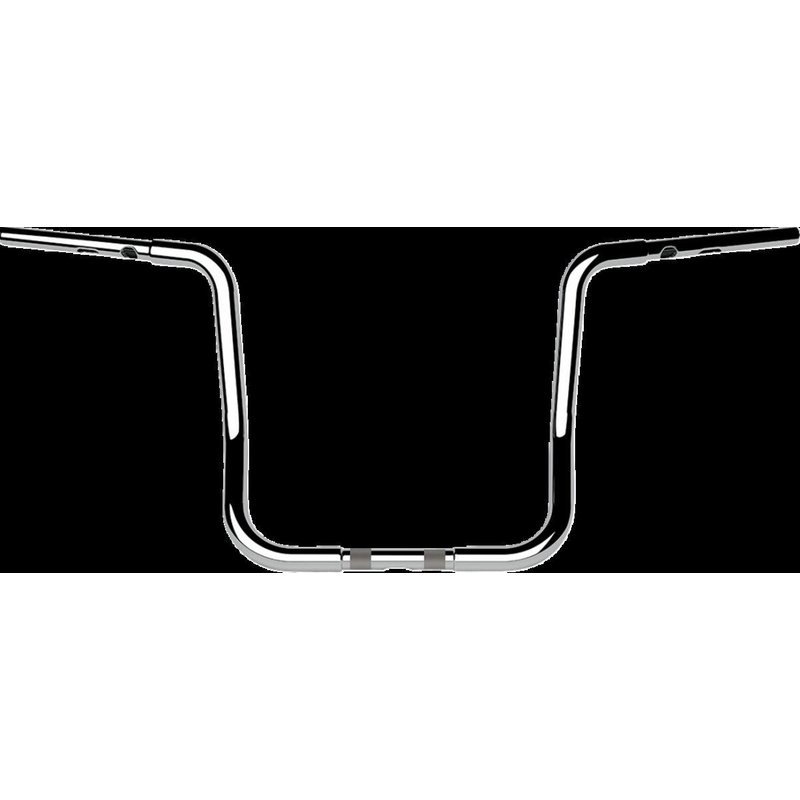 LA-7347-14 - LA Choppers Twin Round Handlebar For Harley Davidson FLHTCUTG 1868 ABS 2024 35.5 cm (14") - Chrome