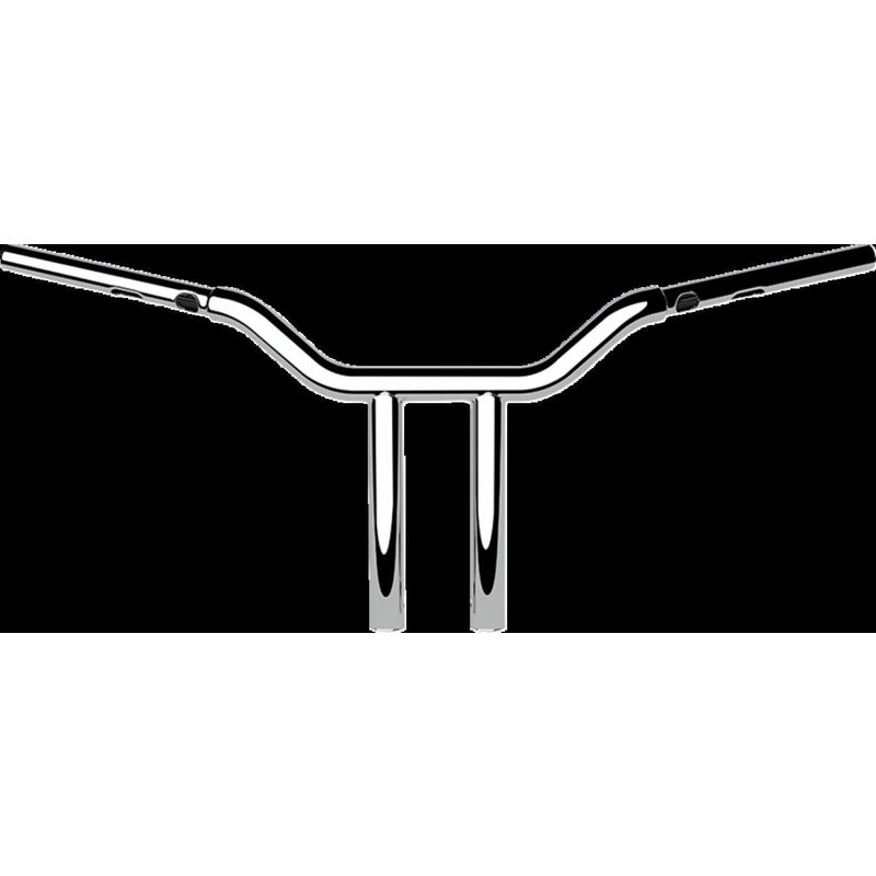 LA-7346-12 - LA Choppers One Piece Kage Fighter Straight Riser Handlebar For Harley Davidson FLFBS 1923 ABS 2025 30.5 cm (12") - Chrome