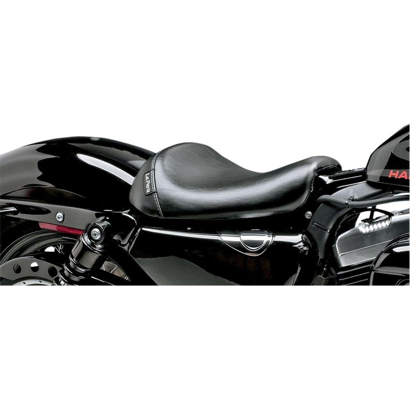 LK-006 - LE Pera Bare Bones Solo Seat For Harley Davidson XL1200C 2004-2019 Smooth - Black