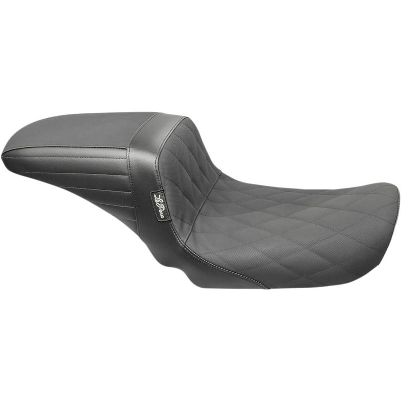 LK-591DLDMGP - LE Pera Kickflip Daddy Long Legs Seat For Harley Davidson FLD 1690 2012-2013 Diamond w/Gripp Tape - Black