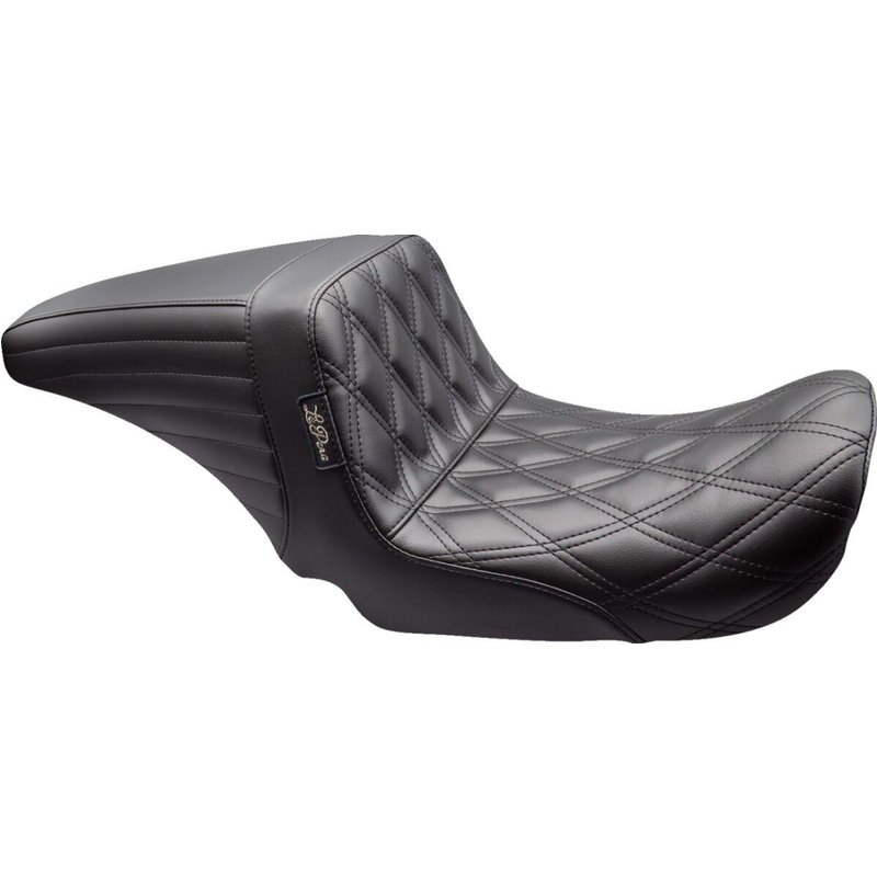 LKU-591DD - LE Pera Kickflip Up Front Seat For Harley Davidson FLD 1690 2012-2013 Double Diamond - Black