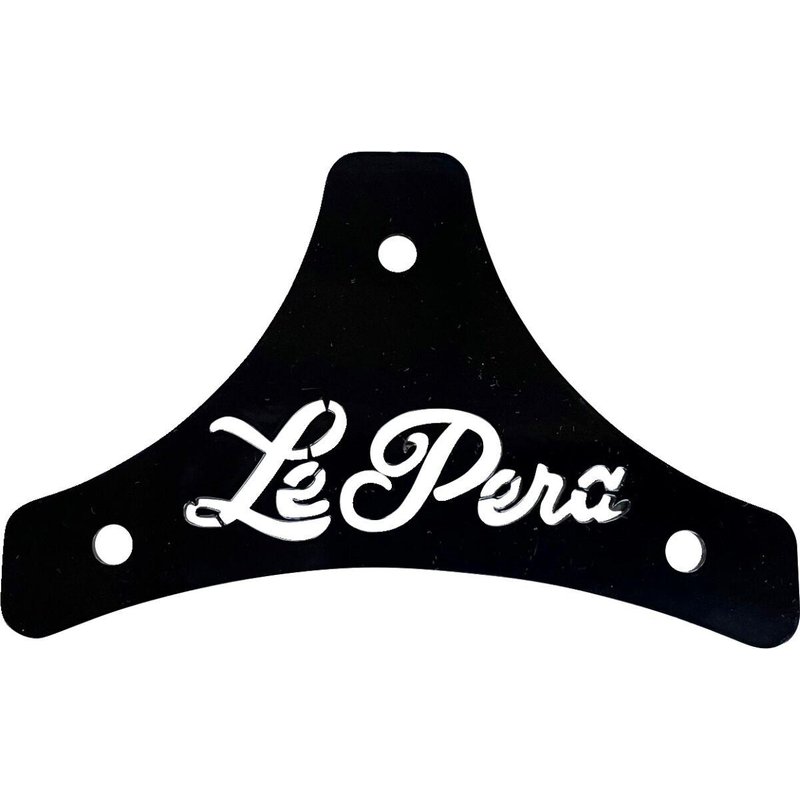 H-SB SCROLL - LE Pera Dead End Sissy Bar Plate For Harley Davidson FLDE 1750 ABS 2018-2020 Scroll - Black