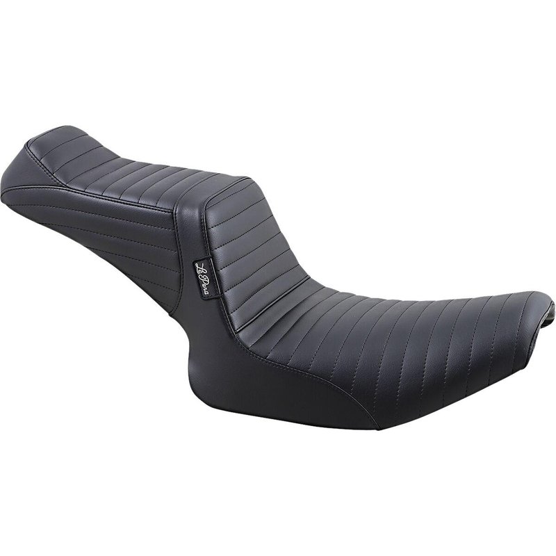 L-588PT - LE Pera Tailwhip Seat For Harley Davidson FXLR 1340 1987-1994 Pleated - Black