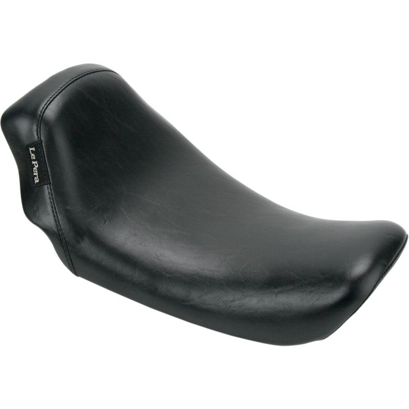 LK-001 - LE Pera Bare Bones Solo Seat For Harley Davidson FLD 1690 2012-2013 Smooth 11x18" - Black