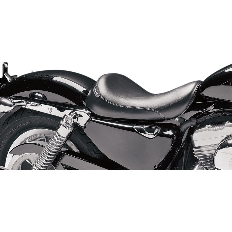 LF-856 - LE Pera Silhouette Solo Seat For Harley Davidson XL1200C 2004-2020 Smooth 12 x 14-1/2" - Black