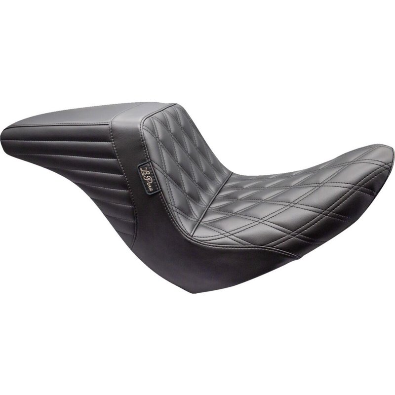 LYRU-590DD - LE Pera Kickflip Up Front Seat For Harley Davidson FLSB 1750 ABS 2018-2021 Double Diamond - Black