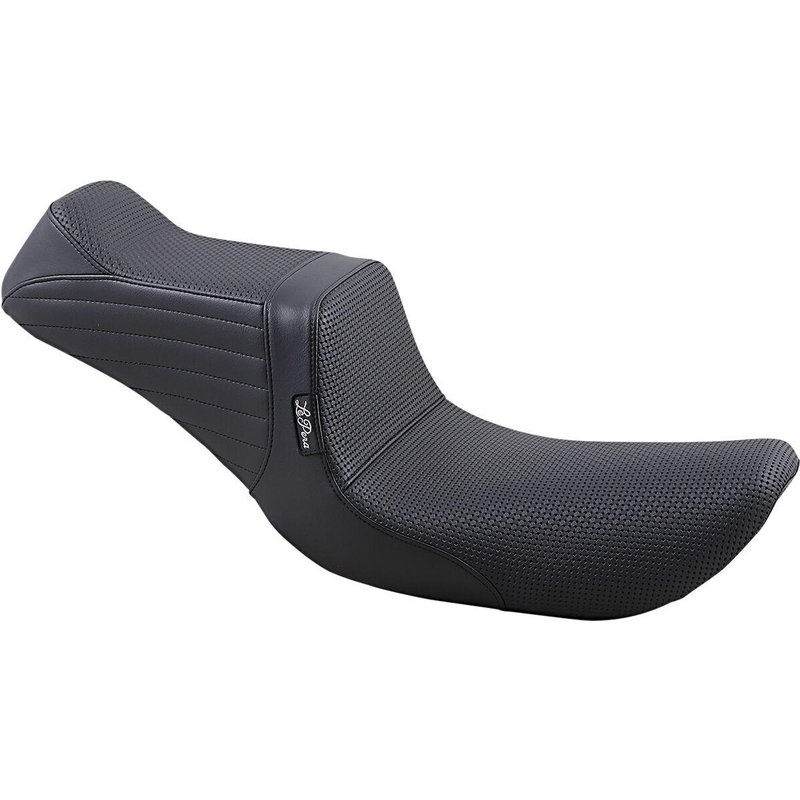 LN-581BW - LE Pera Tailwhip Seat For Harley Davidson FXD 1340 1996-1998 Basketweave - Black