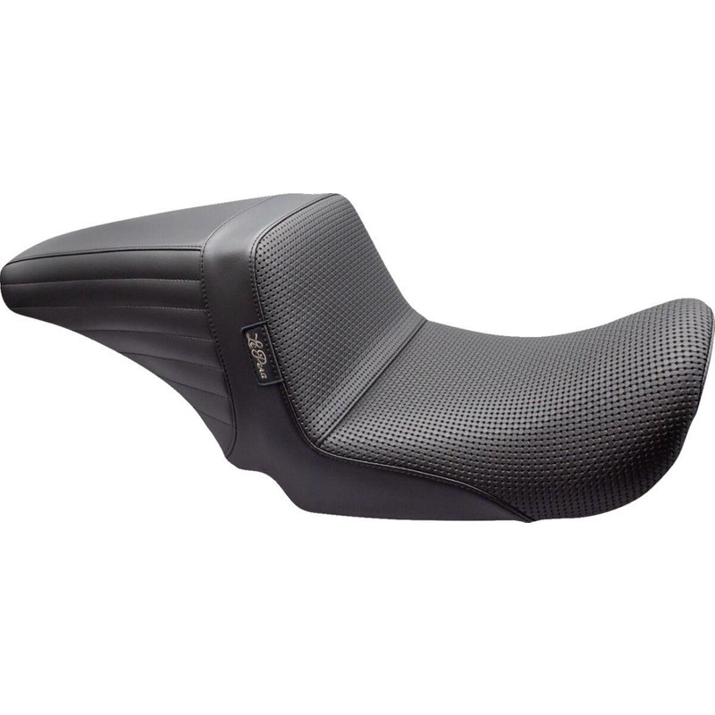 LKU-591BW - LE Pera Kickflip Up Front Seat For Harley Davidson FLD 1690 2012-2013 Basketweave - Black