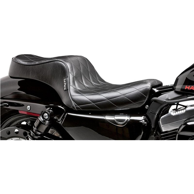 LK-026DM - LE Pera Cherokee Seat For Harley Davidson XL1200C 2004-2020 Diamond - Black