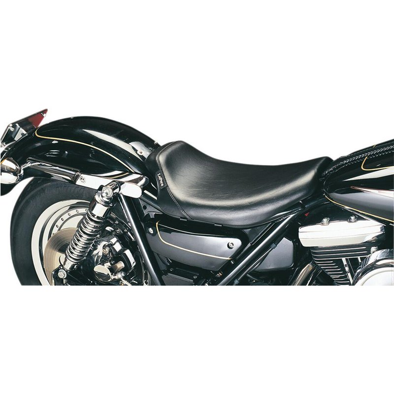 L-008 - LE Pera Bare Bones Solo Seat For Harley Davidson FXLR 1340 1987-1994 Plain - Black