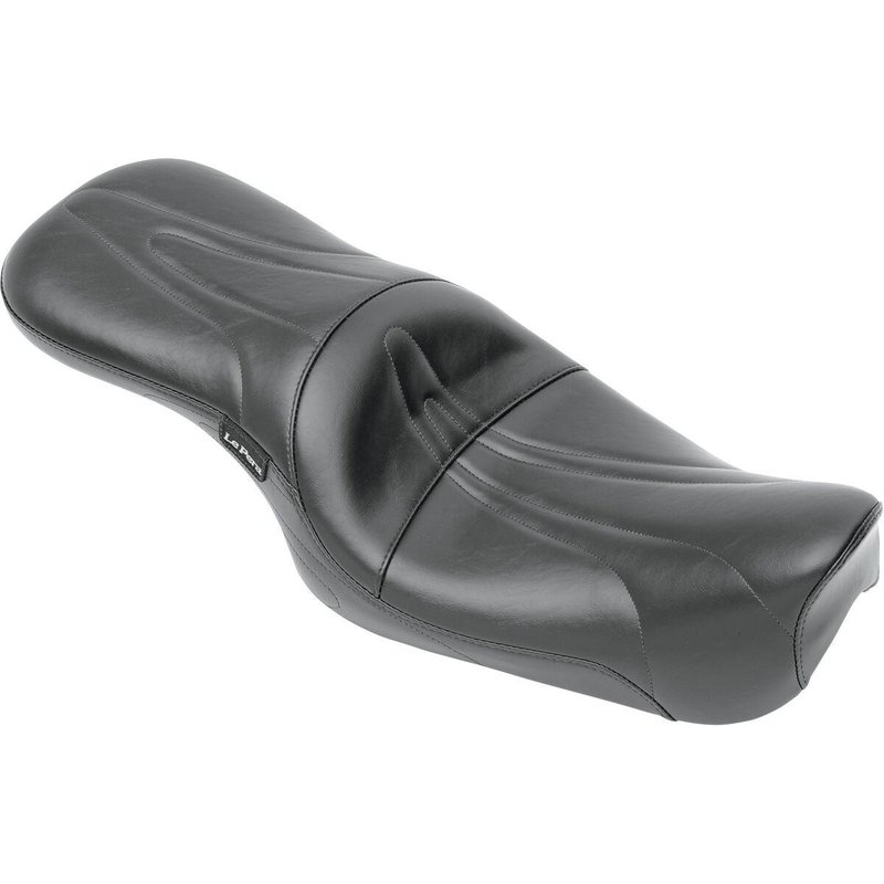 LT-906 - LE Pera Sorrento 2 Up Seat For Harley Davidson XL1200C 1996-2003 Stitched - Black