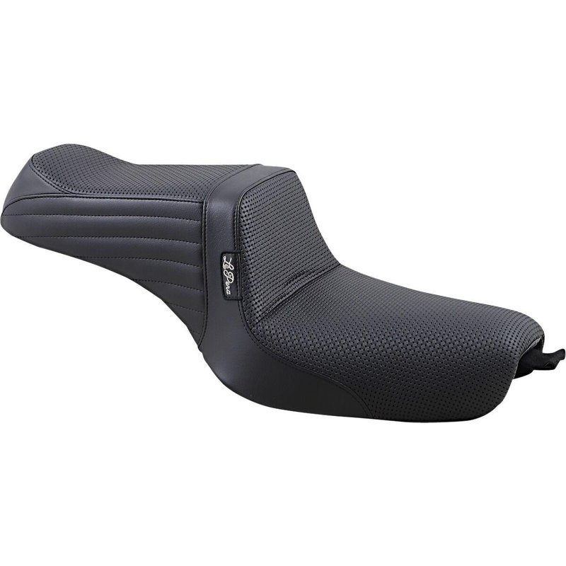 LK-586BW - LE Pera Tailwhip Seat For Harley Davidson XL1200C 2010-2020 Basketweave - Black