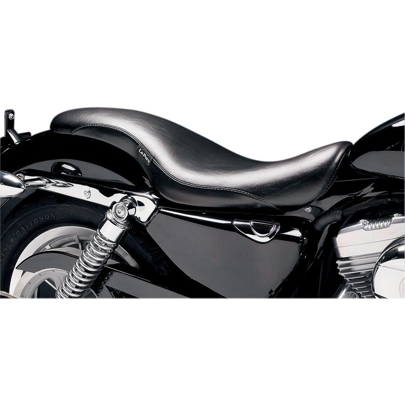 LF-896 - LE Pera King Cobra 2 Up Seat For Harley Davidson XL1200C 2004-2020 Plain - Black