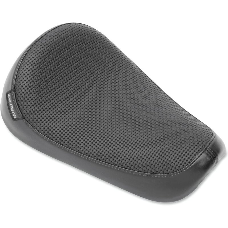 L-876 - LE Pera Silhouette Solo Seat For Harley Davidson XL1200C 1996-2003 Basketweave - Black