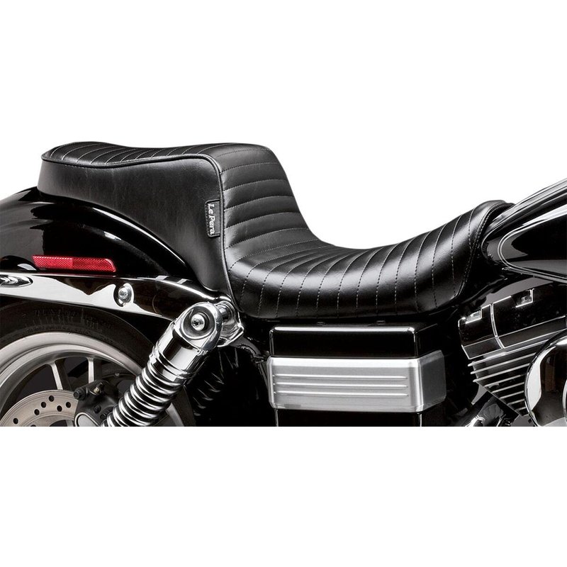 LN-023PT - LE Pera Cherokee Seat For Harley Davidson FXDWG 1340 1996-1998 Pleated - Black